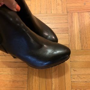 Jessica Simpson Black Leather Booties Size 9